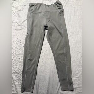 High-Rise Black Activewear Leggings with Side Pockets